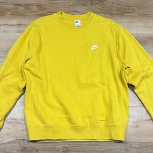 Nike Yellow Crewneck Sweater